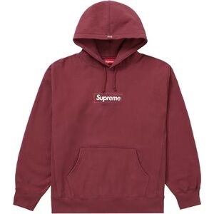 Supreme Red Sweatshirt Hoodie Casual Fit